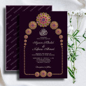 Elegant & Bloemen Geometrisch Patroon Islamitische Kaart