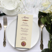 Elegant & Bloemen Geometrisch Patroon Islamitische Menu