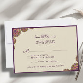 Elegant & Bloemen Geometrisch Patroon Islamitische RSVP Kaartje