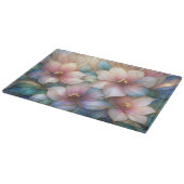 Elegant Bloemen Glas Snijplank (Hoek)