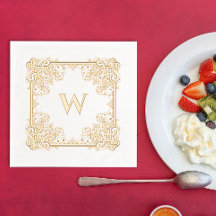  Elegant Bloemen Grens Monogram