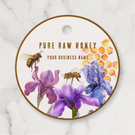 Elegant bloemen Honing product Bedankjes Labels