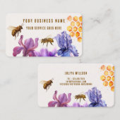 Elegant bloemen Honing product Visitekaartje (Voorkant / Achterkant)