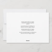 Elegant Bloemen Lijst Kerstmis Foto Feestdagenkaart (Achterkant)