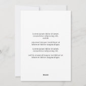 Elegant Bloemen Lijst Kerstmis Foto Feestdagenkaart (Achterkant)