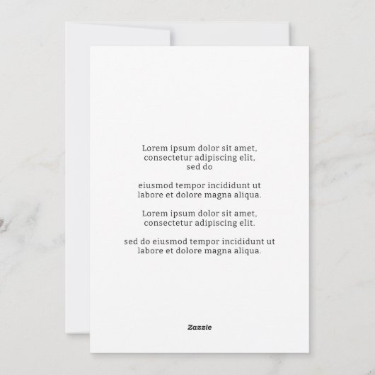 Elegant Bloemen Lijst Kerstmis Foto Feestdagenkaart (Achterkant)