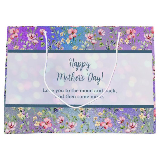 Elegant Bloemen Lijst: voor elke gelegenheid Groot Cadeauzakje (Voorkant)