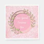 Elegant Bloemen Lijst: voor elke gelegenheid Servet (Voorkant)