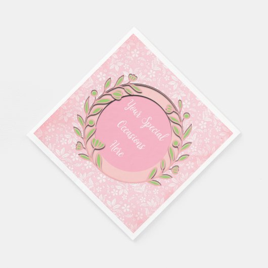 Elegant Bloemen Lijst: voor elke gelegenheid Servet (Hoek)