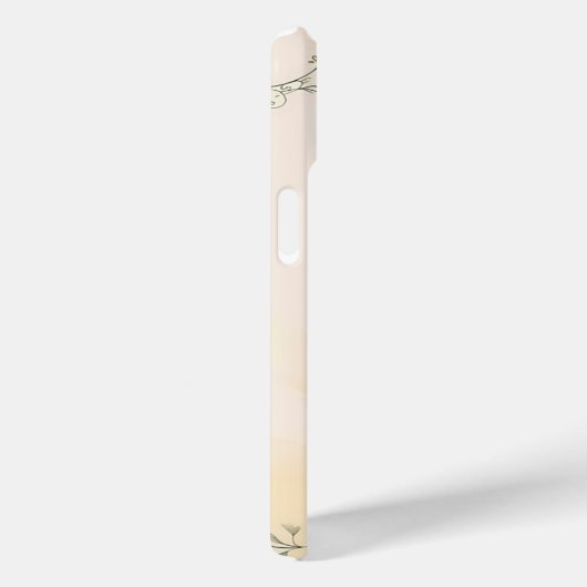 Elegant Bloemen Lijst Waterverf Telefoonhoes Case-Mate iPhone Case (Achterkant / Rechts)