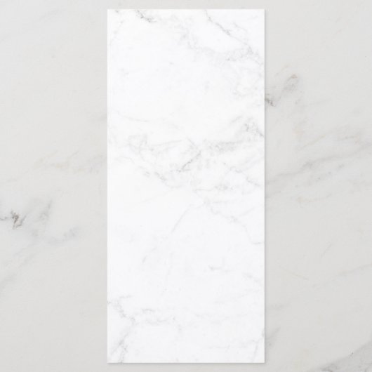 Elegant Bloemen Marine Blauw & Wit Marmeren Bruilo Menu (Achterkant)