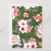 Elegant Bloemen Meisjes 1e Verjaardag Kaart (Achterkant)