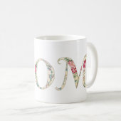 Elegant Bloemen MOM Design - Moederdag Gift Koffiemok (Voorkant rechts)