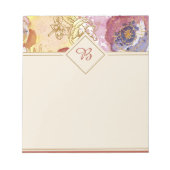Elegant bloemen notitieblok (Voorkant)