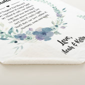 Elegant Bloemen Oma Nana Kleinkinderen Quote Sherpa Deken (3/4)