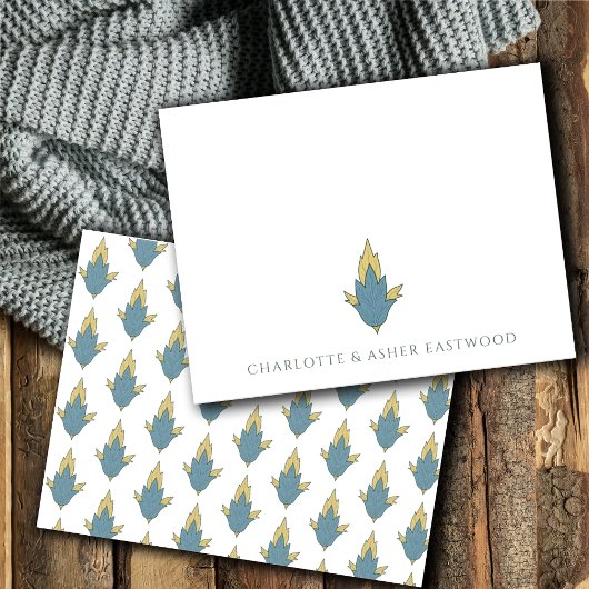 Elegant Bloemen Ornament Bruiloft Notitiekaartje