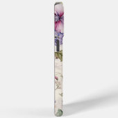 Elegant  Bloemen Paarse Roze Gepersonaliseerd Case-Mate iPhone Case (Achterkant / Rechts)