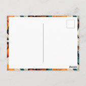 Elegant Bloemen Patroon Dank u Briefkaart (Achterkant)