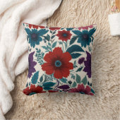 Elegant bloemen patroon kussen (Deken)