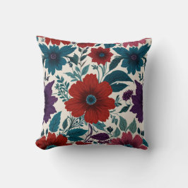 Elegant bloemen patroon kussen