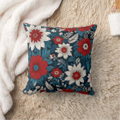 Elegant bloemen patroon kussen (Deken)