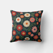 Elegant bloemen patroon kussen (Achterkant)