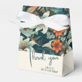 Elegant Bloemen Patroon Verjaardag Bedankdoosjes (Voorkant Zijde)