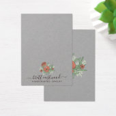 Elegant Bloemen Poppy Oorbel Ketting Kraft Visitekaartje (Bureau)