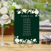 Elegant Bloemen Roos Donkergroene tafel Zitkaart