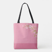 Elegant Bloemen Roze Breidesmaid Tote Bag (Achterkant)