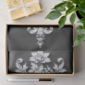 Elegant Bloemen Scrollwork Tissuepapier (Geschenk)