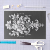 Elegant Bloemen Scrollwork Tissuepapier (Craft)