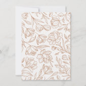 Elegant Bloemen Sinaasappel Trouwtafel Aantal Kaar Kaart (Achterkant)