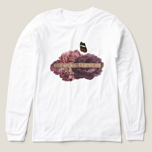 Elegant bloemen thema Tri-Blend shirt (Voorkant)