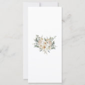 Elegant Bloemen Trouwmenu – Cream & Sage Green S (Achterkant)