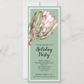 Elegant Bloemen Vakantie Kerstfeest Kaart (Voorkant)