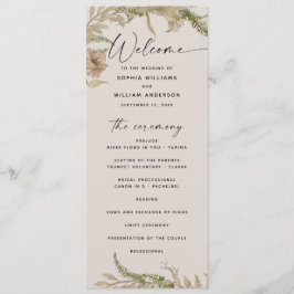 Elegant Bloemen- & Varentrouwdag | Botanische Tuin Programmakaart