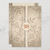 Elegant  Bloemen verjaardagsfeestje Kaart (Voorkant / Achterkant)