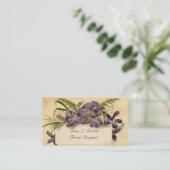 , Elegant Bloemen, Vicoriaans, Aangepast Visitekaartje (Staand voorkant)