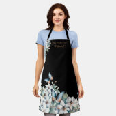 Elegant Bloemen & Vlinder Schort (Gedragen)