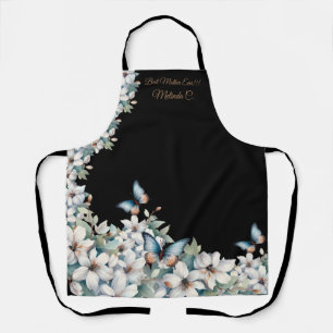 Elegant Bloemen & Vlinder Schort