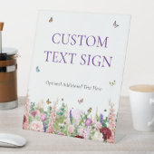 Elegant Bloemen & Vlinders Vrijgezellenfeest Reclamebord Met Voetstuk (Insitu)