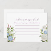 Elegant Bloemen Vrijgezellenfeest Advies & Gebed K Notitiekaartje (Voorkant / Achterkant)