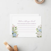 Elegant Bloemen Vrijgezellenfeest Advies & Gebed K Notitiekaartje (Voorkant / Achterkant in situ)