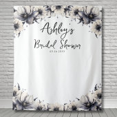 Elegant Bloemen Vrijgezellenfeest Foto Achtergrond Wandkleed