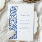 Elegant Bloemen Vrijgezellenfeest Olijfroom Kaart