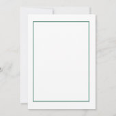 Elegant Bloemen Vrijgezellenfeest Uitnodiging Kaar (Achterkant)