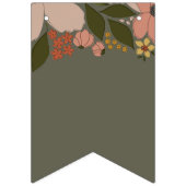 Elegant Bloemen Vrijgezellenfeest Vlag Banner (Eerste vlag)