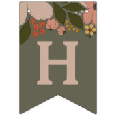 Elegant Bloemen Vrijgezellenfeest Vlag Banner (Derde vlag)