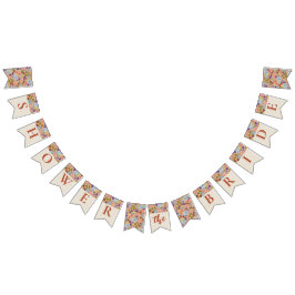 Elegant Bloemen Vrijgezellenfeest Vlag Banner